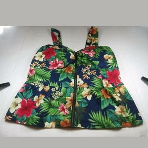 LIBERTY FLORAL TOPS size XL Tropical